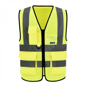 AYKRM 21 Colour （XS-8XL) Hi Vis Viz High Visibility Reflective Zip Pocket Security Waistcoats Jacket Workwear Vests