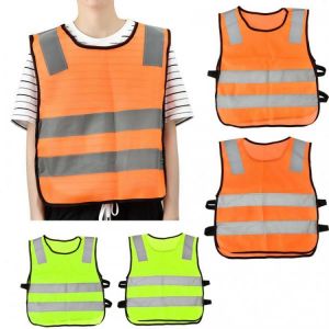 Overalls  High Visibility Children Student Kid Reflective Traffic Safety Adjustable  Vest Night Walking Working Running Cycling