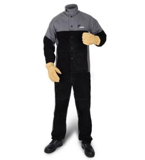 Flame Resistant Coverall Arc Knight Cow Leather Flame Retardant Welding Clothing FR Welder Pants Fire Resistant Welding Jackets