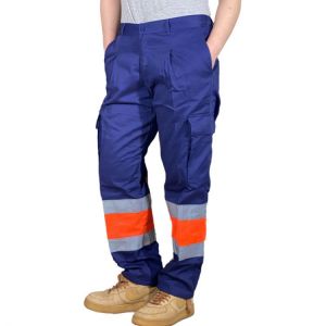 Reflective Work Pants Night Safety Warning Pants High quality Wear-resistant Breathable Trousers Maintenance Engineering Traffic