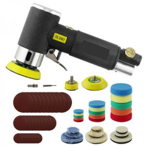 1'' 2'' 3'' Mini Air Sander Dual Action Random Air Orbital Sander Polisher Grinder Pneumatic Sander 