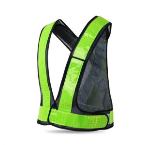 100% Hot Sell Reflective Safety Vest V Shaped Waistcoat Construction Protective Clothing Sanitation Utility Traffic Workwear