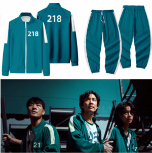 Squid Game Jacket Men's Same Sports Wear Plus Size 456 National Tide Autumn Sweater Round Six Can be Customized New Style Hot