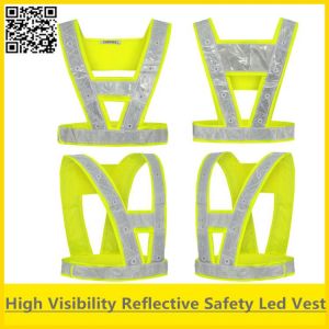 SPARDWEAR safety Led vest reflective led vest safety vest led lights fluorescent yellow vest with led lamps free shipping