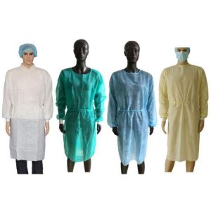 IN STOCK!! Isolation Gown with Elastic Cuff Disposable Non-Woven Splash Resistant fits all