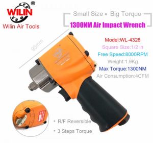 Industrial Wilin Pneumatic Tools 1/2"  Inch Mini Composite Air Impact Wrench 1300NM Big Torque Twim Hammer
