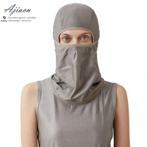New electromagnetic radiation protective head cover mobile phone, computer, TV, WIFI EMF shielding 100% Silver fiber head hood