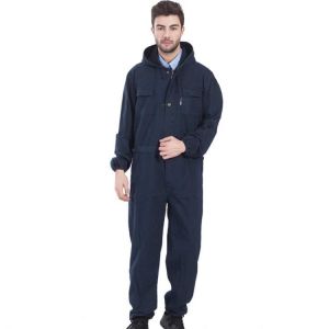 5XL Denim Welding Overalls Men's One-Piece Overalls Long Sleeve Workshop Wear-Resistant Welding Auto Repair Dustproof Overall