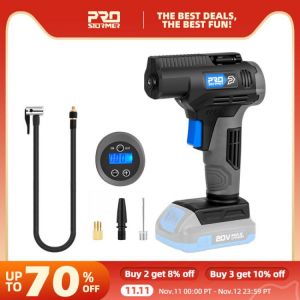 20V Portable Air Inflator Car Compressor Pump Handled Digital Rechargable Air Compressor Hot Bare Tool Only By PROSTORMER