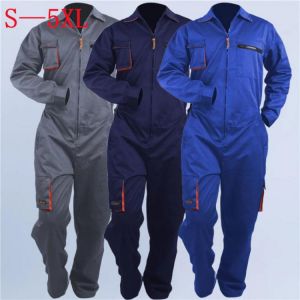 Work Clothes Casual Unisex One-Piece Welding Clothes Repair Car S-XXXXXL Workshop Mechanic Clothes