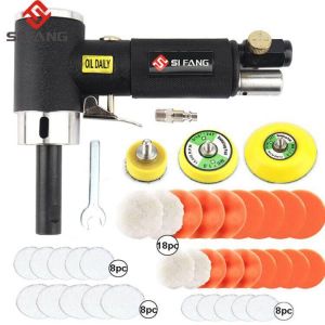 2/3 Inch Long Version Air Sander Pneumatic Grinding Machine Buffing Pad Speed Sander Polish Tools Car Accessories
