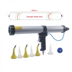 15 Inches 600ml Sausage Pneumatic Caulking Gun Silicone Sealant Gun Air Rubber Gun Caulk Applicator Tool