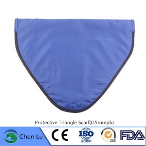 Recommend adult gonadal radiological protection 0.5mmpb half lead apron x-ray gamma ray protective lead triangle scarf