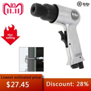 TORO 9150 120mm Professional Handheld Pistol Gas Shovels Super Duty Air Hammer Small Rust Remover Pneumatic Tools with 4 Chisels