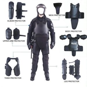 Riot Safety Protective Clothing Black Matte High Impact Training Helmet Protective Gear Full Body Armor In Riot Control