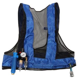 New Enhanced Vortex Tube Air Conditioner Waistcoat Compressed Air Conditioning Cooling Welding Vest Safety Protective Clothing