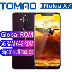 NOKIA X7 Android 4G LTE Smartphone 6.18-inch FHD Snapdragon 710 2.2GHz Octa Core 4GB/6GB RAM 3500mAh Face ID OTG Mobile Phone