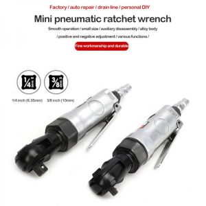 1/4" 3/8" Pneumatic Ratchet Wrench Spanner Mini Pneumatic Tool Multifunction High Torque Pneumatic Tool for Bicycle Car 