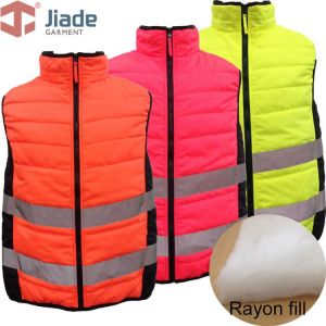 Jiade Adult High Visibility  Men's&Lady's Work Reflective Autumn vest Men's Warm VEST  EN471ANSI Light  Vest  f