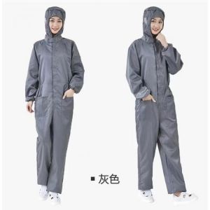 One-piece Coveralls Clean Clothes Hood Cleanroom Garments Clean Food Dust-proof Paint Work Clothing Unisex Protective Overalls