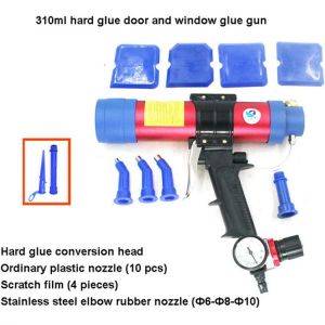 310ML Pneumatic Hard Glue Gun Cartridge Air  Pneumatic Glass Tool  Sealant Caulk Sealant Gun Applicator Construction Tool