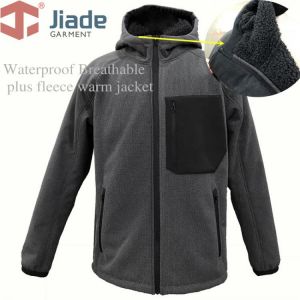 Jiade  Work Wear Jacket  waterproof jacket  Plush fleece warm jacket Custom waterproof and breathable coat  free shipping
