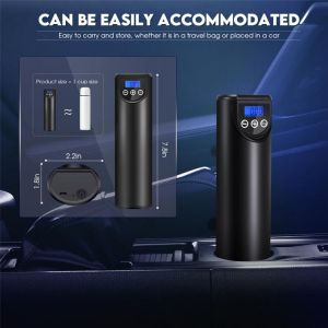 Intelligent Digital Air Pump Portable Mini Inflator Vehicle-Mounted Wireless Car Tire Inflator USB Charging Digital Display