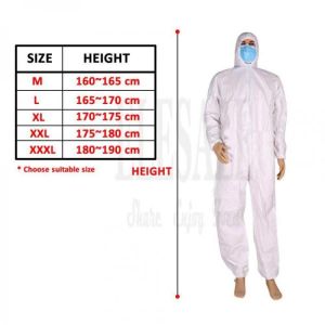 2PCS Disposable Dustproof Anti Water Oil Work Safety Clothing Protective Spary Painting Coverall Protect Clothes Overall Suit