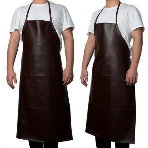 Multi-functional leather apron Labor insurance leather apron Waterproof Oil-proof Kitchen factory dedicated