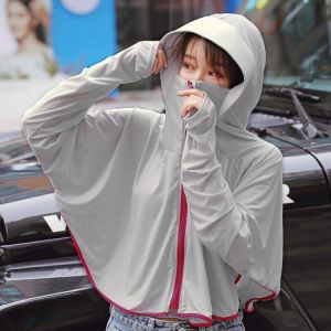 Fall Sun Cardigan 2020 Women Sun Protection Shirt Coat Hooded Tops Fashion Women Anti UV Transparent Sun Protection Clothes