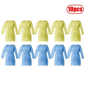 Disposable Coverall Gown Protective Suit Isolation Work Clothing Anti-Spitting Anti-Oil Workwear traje de agua para trabajo