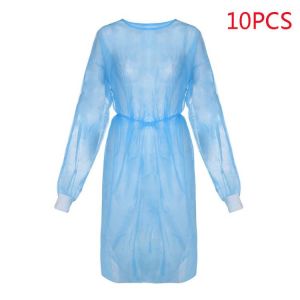 10pcs Disposable coverall gown Protective Suit Isolation Work Clothing Anti-Spitting Workwear traje de agua para trabajo