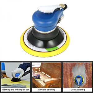 WENXING 6 Inches Air Sander with Vacuum 150mm Pneumatic Sander 6" Air Sanding Machine Pneumatic Tools