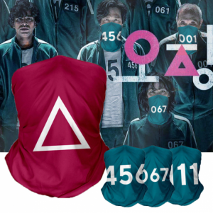 New Korean Drama Headscarf Squid Game Headscarf Mountaineering Cycling Sports Outdoor Auxiliary Mouth Cap Magic Headscarf Masks