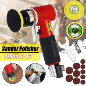 Mini Orbital Sander Air Dual Action Sander Air Polisher Super Smooth Swirl Straight Heart Pneumatic Polishing Sander