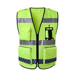 2021 High Visibility Reflective Safety Vest Safety Clothing Work Reflective Vest Multi Pockets Safety Waistcoat Men or Women