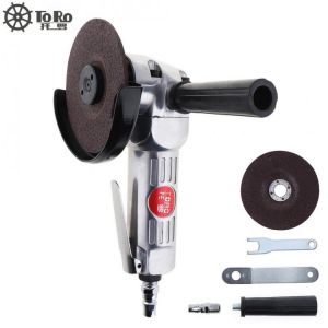 Sale 4 Inch High-speed Pneumatic Angle Grinder with Disc Polished Piece and PVC Handle for Machine Polished / Cutting Operation