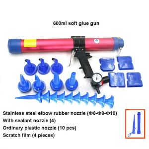 Glass Glue Gun with Barometer Pneumatic Caulking Tool for Building Decoration Fish Tank Solar Energy Electronic Electronics
