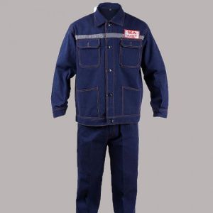 Uniform Men Women Working Clothes Welding Suit Jacket and Pants Reflective Clothing Workwear Jeans Robe Cambinezon