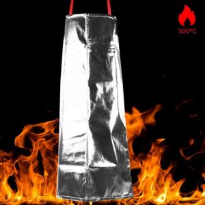 500 Degree Heat Insulation Anti-fire Apron Anti-scalding High Temperature Resistant Aluminum foil Apron Anti-radiation Apron New