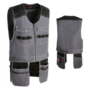Craftsman Workwear Waistcoat With Utility Pockets Kangaroo Vest For Men