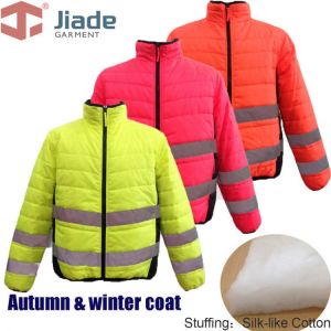 Jiade Adult High Visibility  Men's Work Reflective Winter Jacket Men's Warm Jacket EN471ANSI WinterJacket free shipping