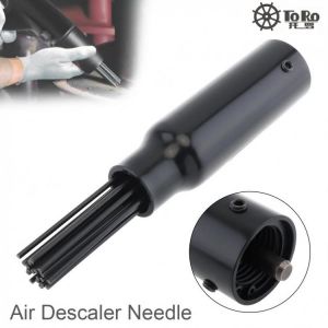 TORO TR-9190 Pneumatic Needle Tool 230/325mm Bundle Deruster Head with 19 Needle for Rust and Welding Slag / Light Burr Removal