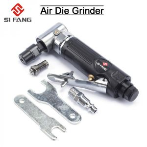 Pneumatic Grinding Machine 1/4" 90 Degree  Air Grinder Cut Off Polisher Mill Engraving Tools Set with Spanner Wrench