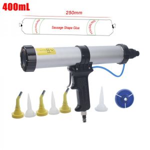 YOUSAILING Good Quality 400ml Sausage Pneumatic Caulking Gun Silicone Sealant Gun Air Rubber Gun Caulk Applicator Tool