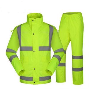 SPARDWEAR waterproof high visibility reflective heated strips jacket and pant  rain suit rainwear raincoat  free shipping