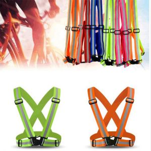 High Visibility Reflective Safety Jacket Breathable Traffic Night Work Security Running Cycling Safety Reflective Vest