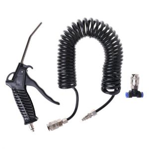 High Quality 1pc Black Air Duster Blow Gun Pneumatic Wind Blowing Kit EU Connector PU Hose