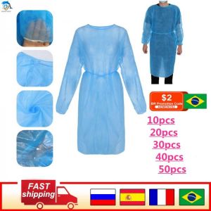 10/20/30/40/50PCs disposable protective isolation clothing, drop-proof, waterproof, oil-proof, protective clothing for nurses