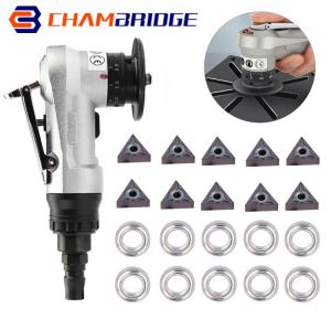 Mini Pneumatic Chamfering Machine Portable Metal Trimming Machine 45 Degree With 10Pcs Blades And 10Pcs Bearings